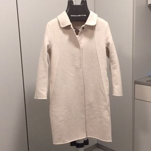 NWT: 100% wool coat off white